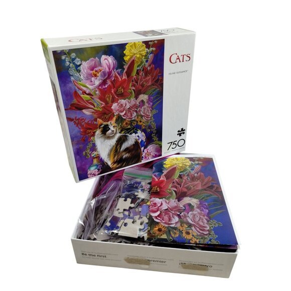 Buffalo Games 750 Piece Nene Thomas Cats Feline Elegance Jigsaw Puzzle - Picture 8 of 12